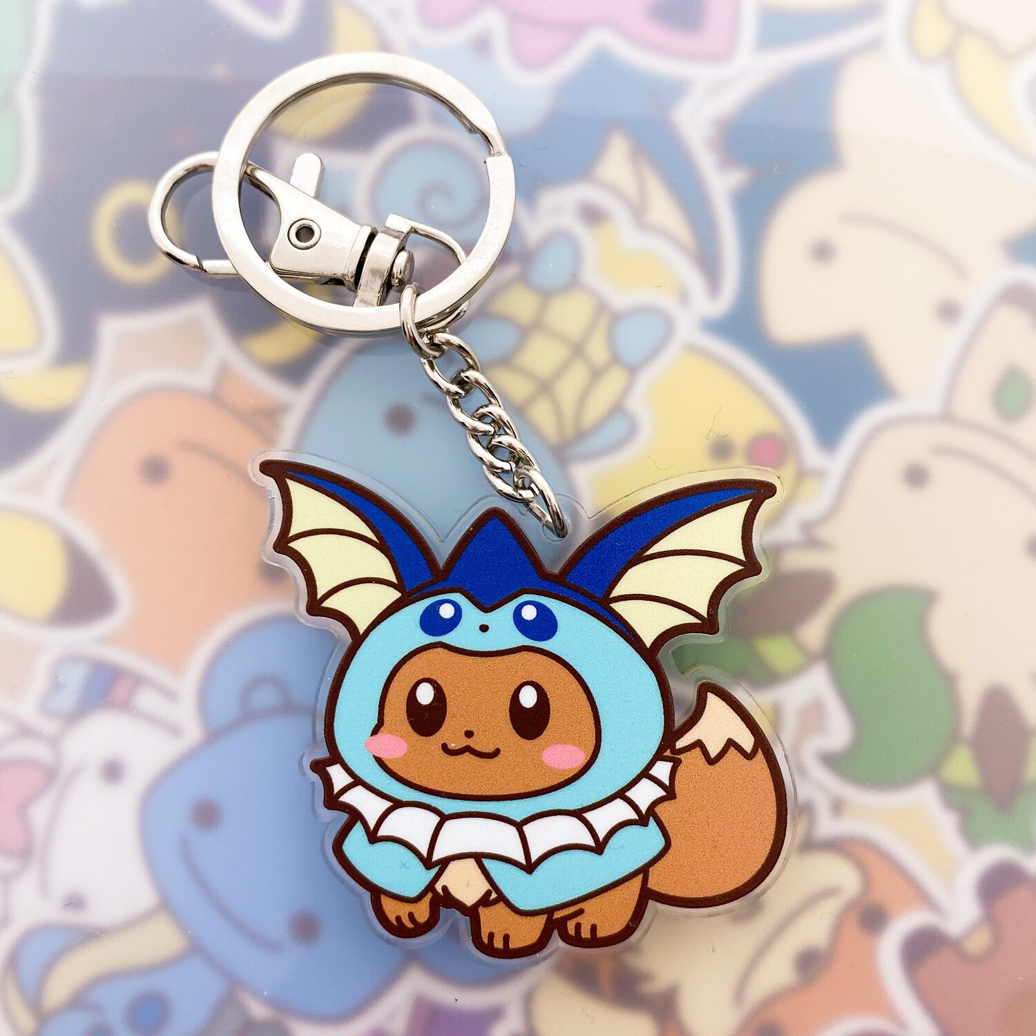 Vaporeon Hoodie Keyring