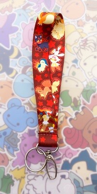 Fire Type Pokémon Wrist Lanyard