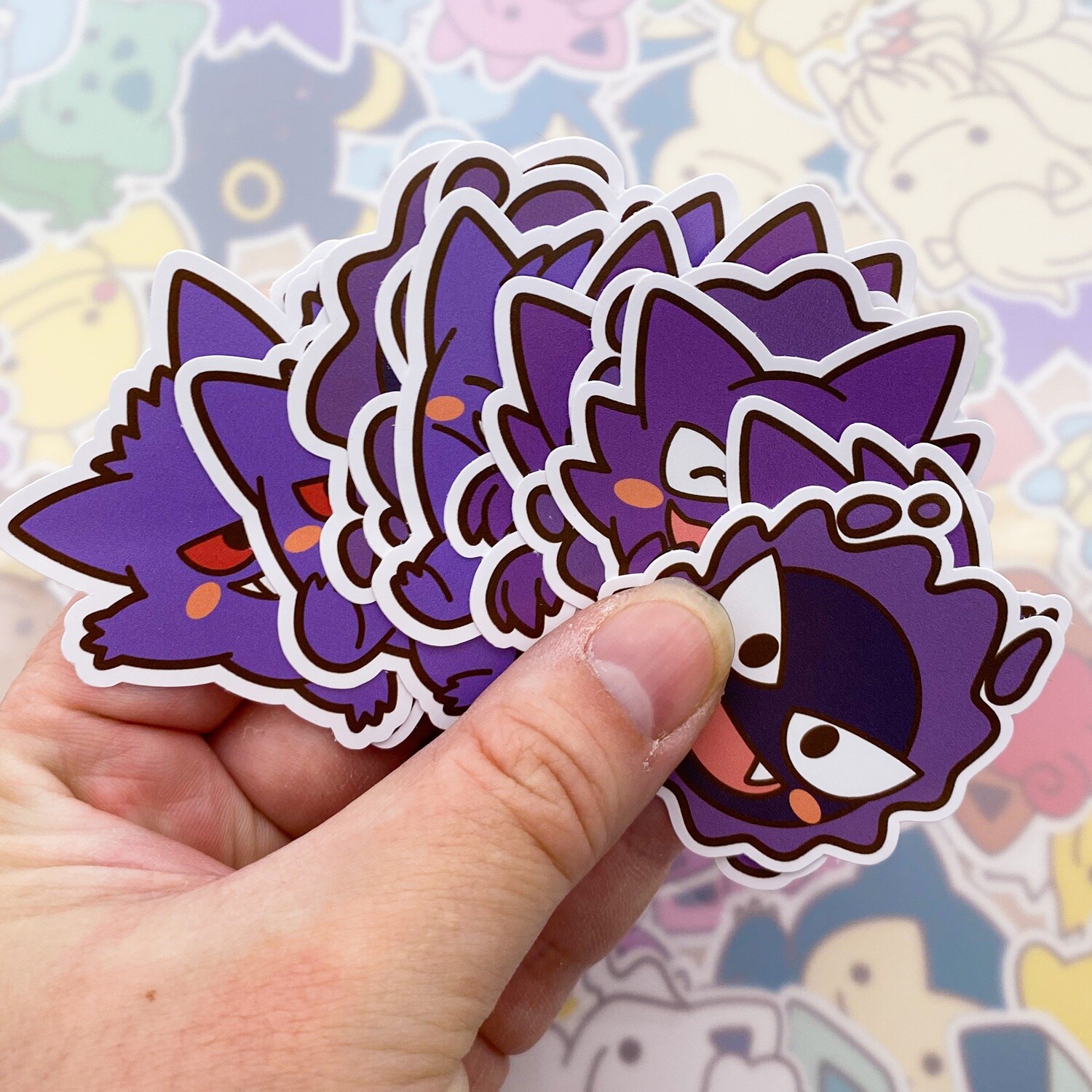Ghastly, Haunter &amp; Gengar Sticker Pack