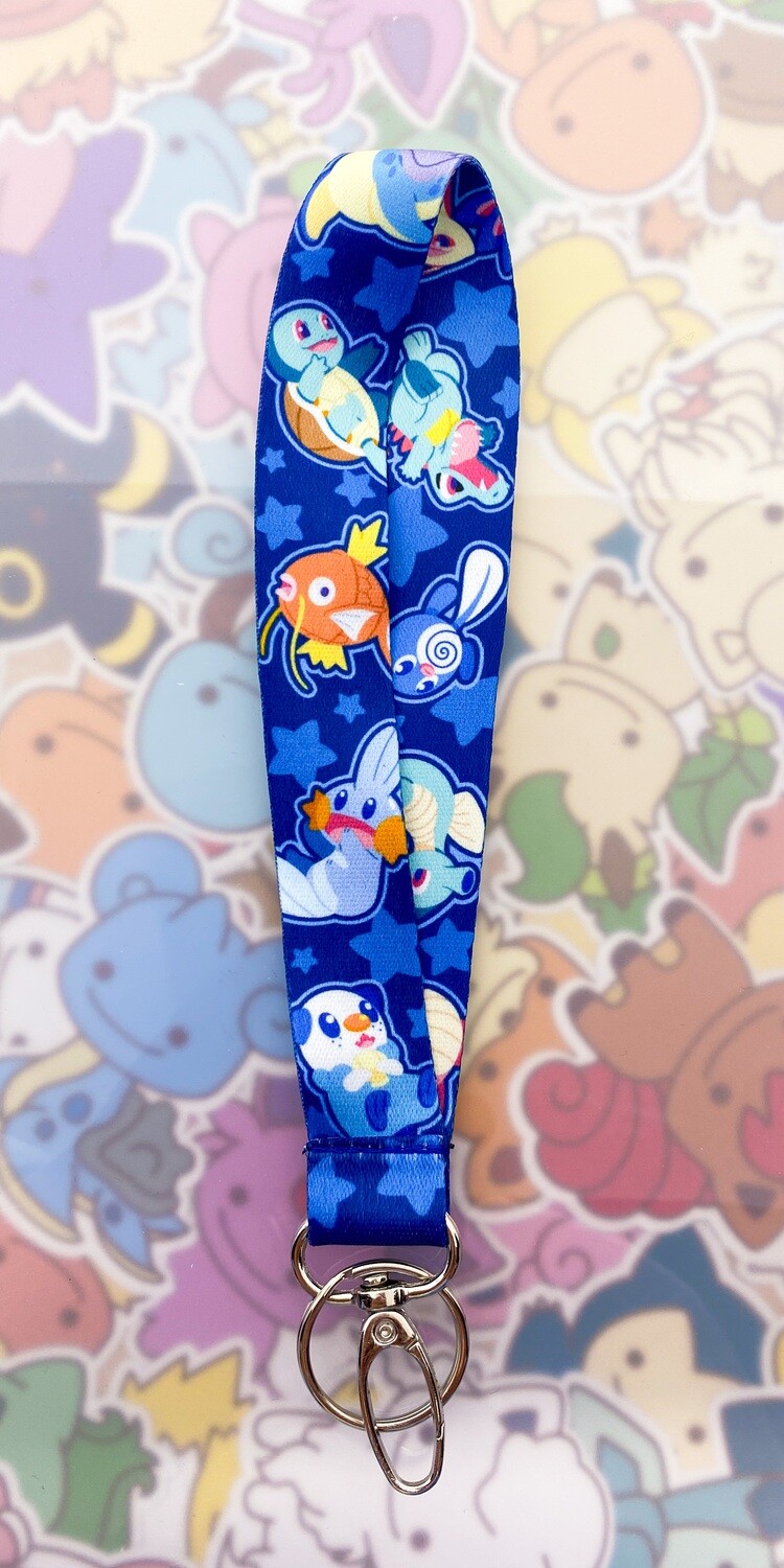 Water Type Pokémon Wrist Lanyard
