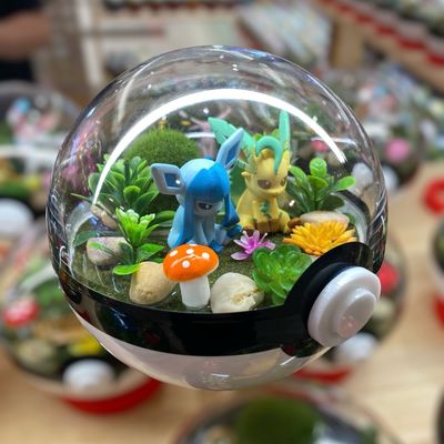 Leafeon And Glaceon Terrarium