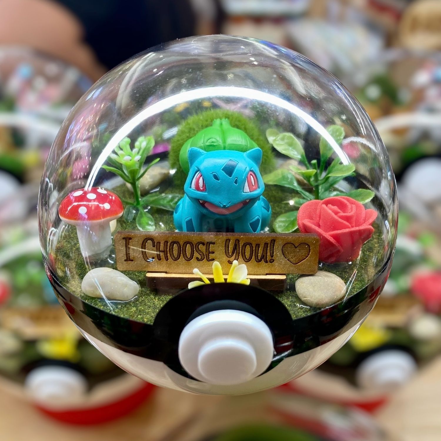 Bulbasaur &quot;I Choose You&quot; terrarium
