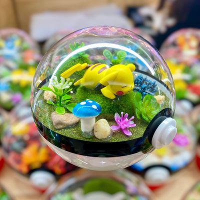 Pikachu Sleeping Terrarium