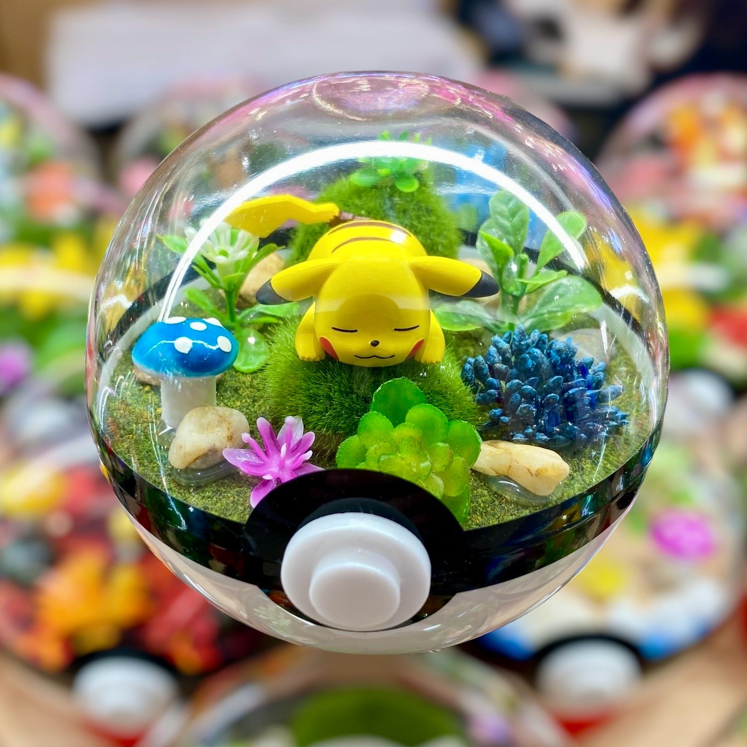Pikachu Sleeping Terrarium