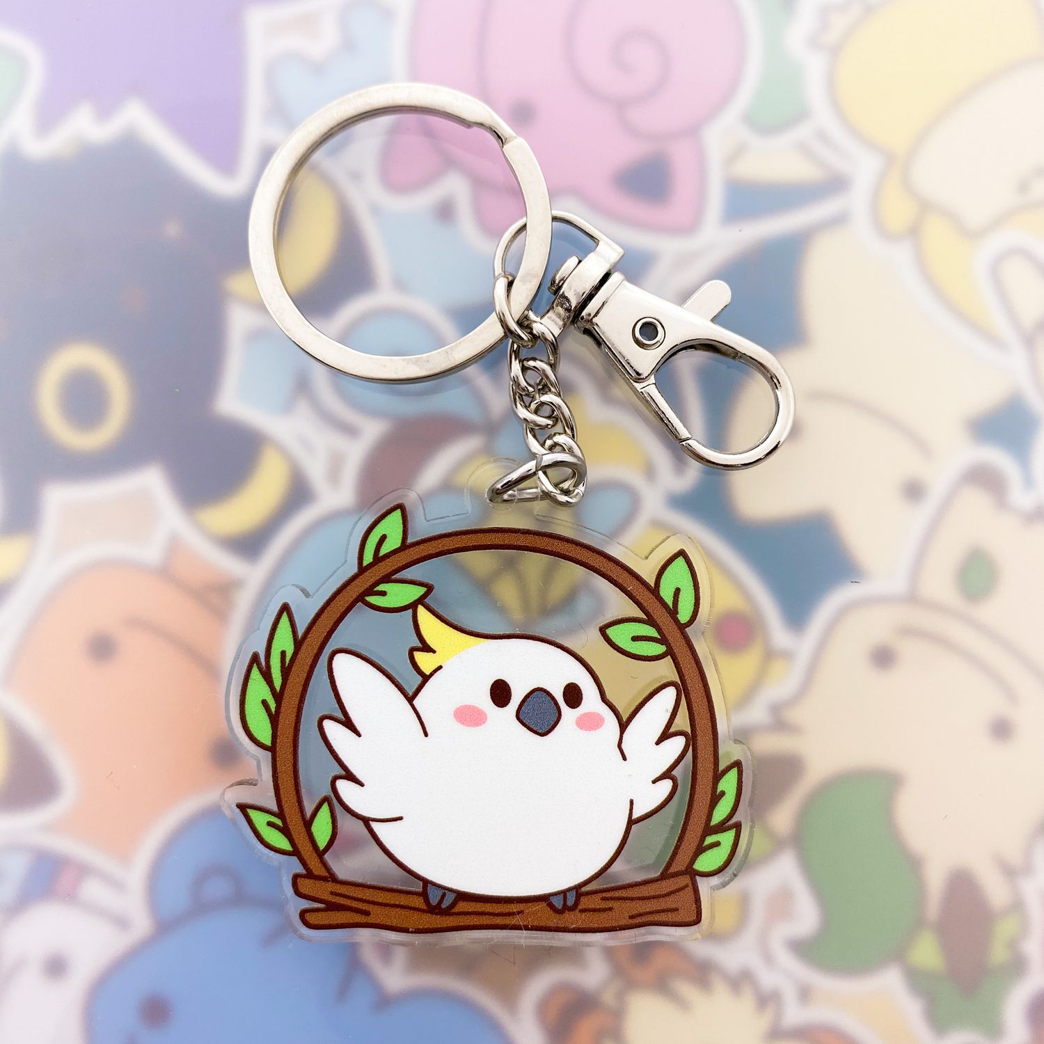 Cockatoo Keyring