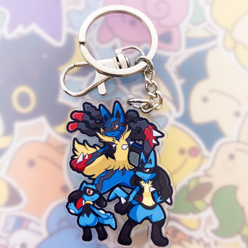 Riolu Evolution Keyring