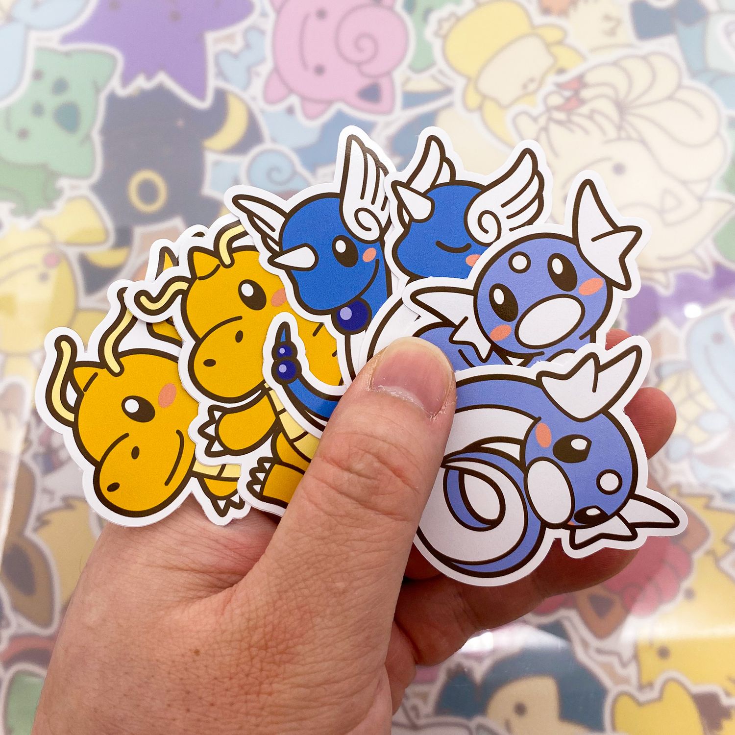 Dratini Dragonair Dragonite Sticker Pack