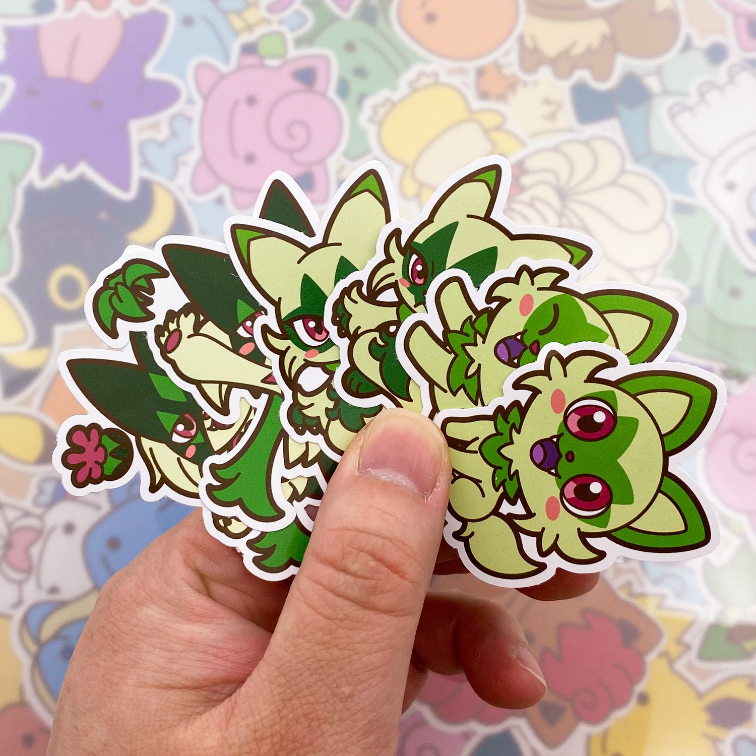 Sprigatito Floragata Meowscarada Sticker Pack