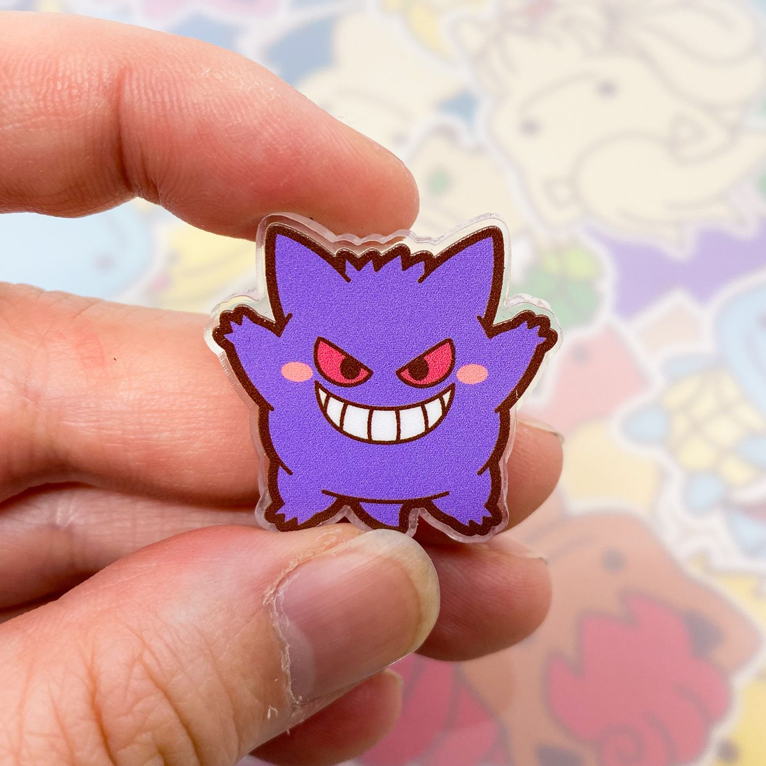 Gengar Acrylic Pin