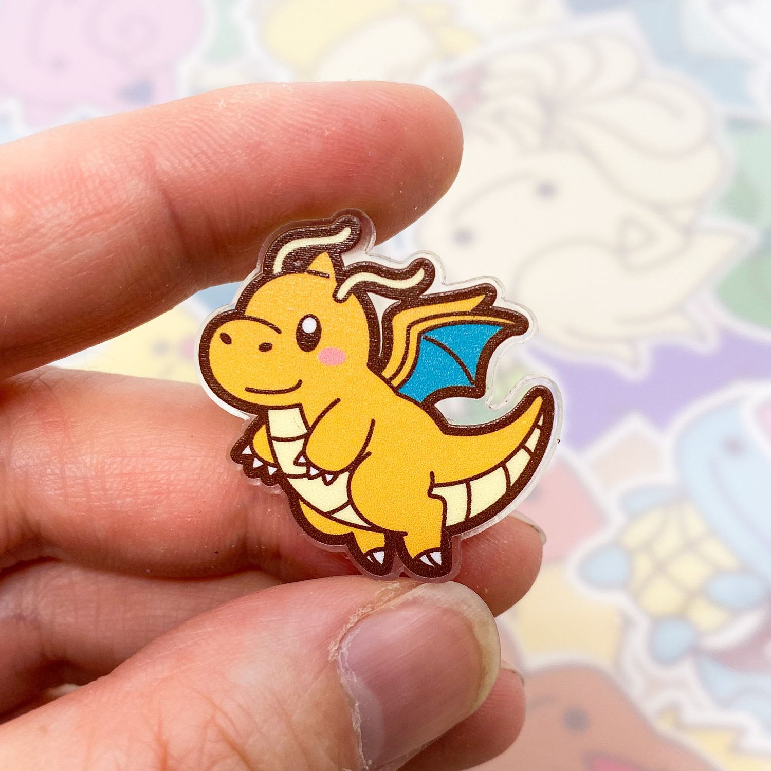 Dragonite Acrylic Pin