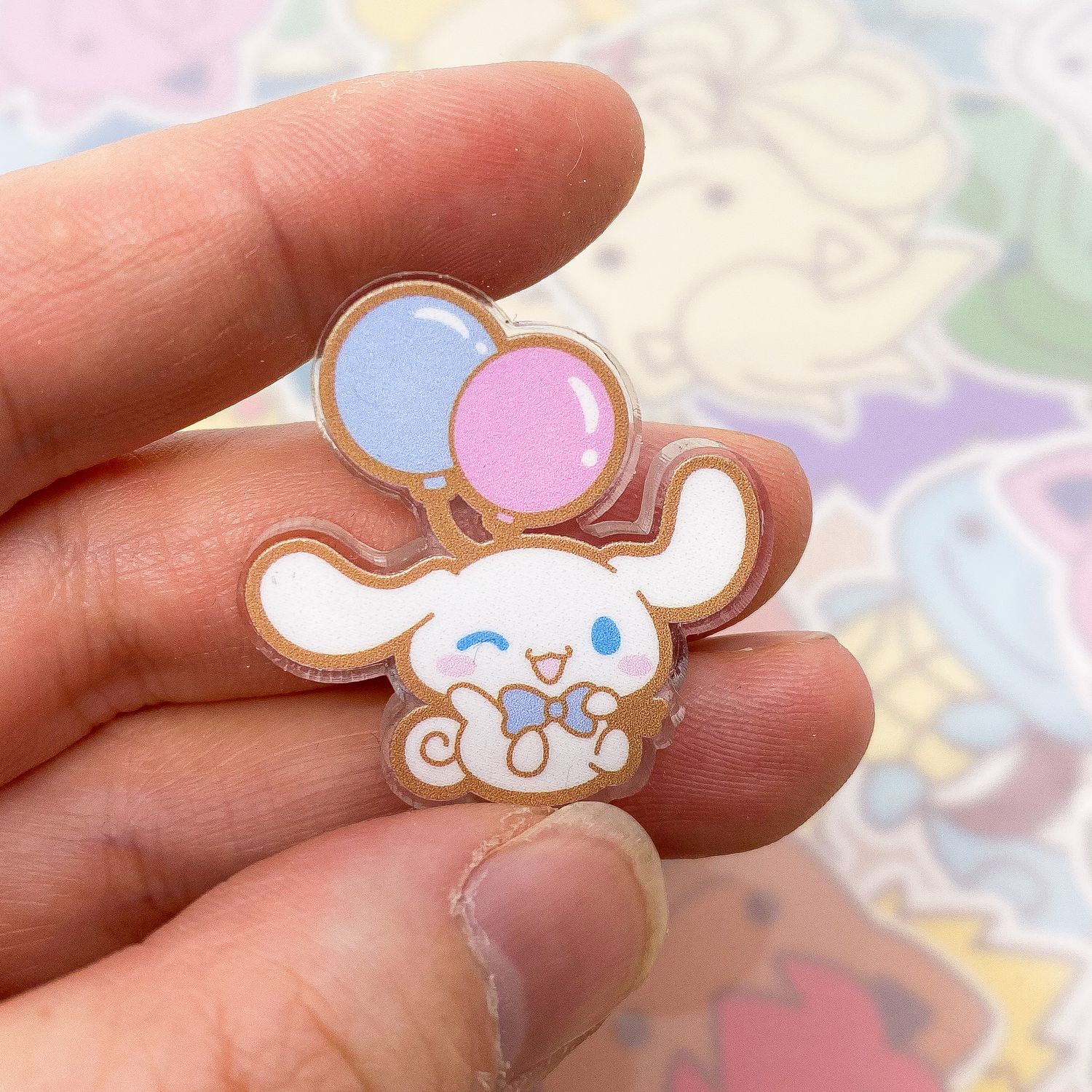 Cinnamoroll Balloon Acrylic Pin