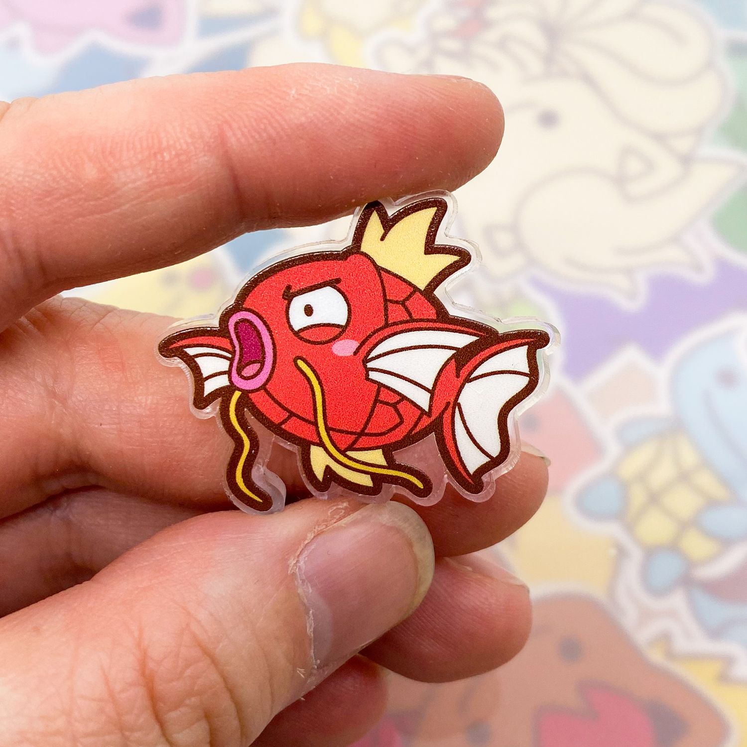 Magikarp Acrylic Pin