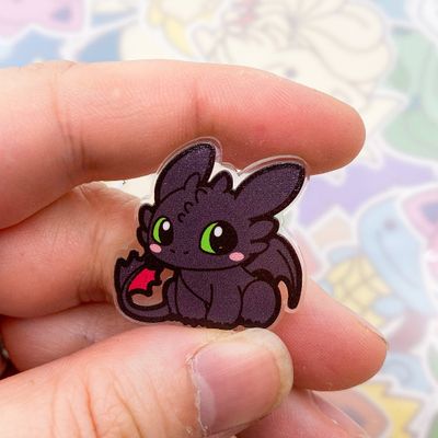 Toothless Acrylic Pin