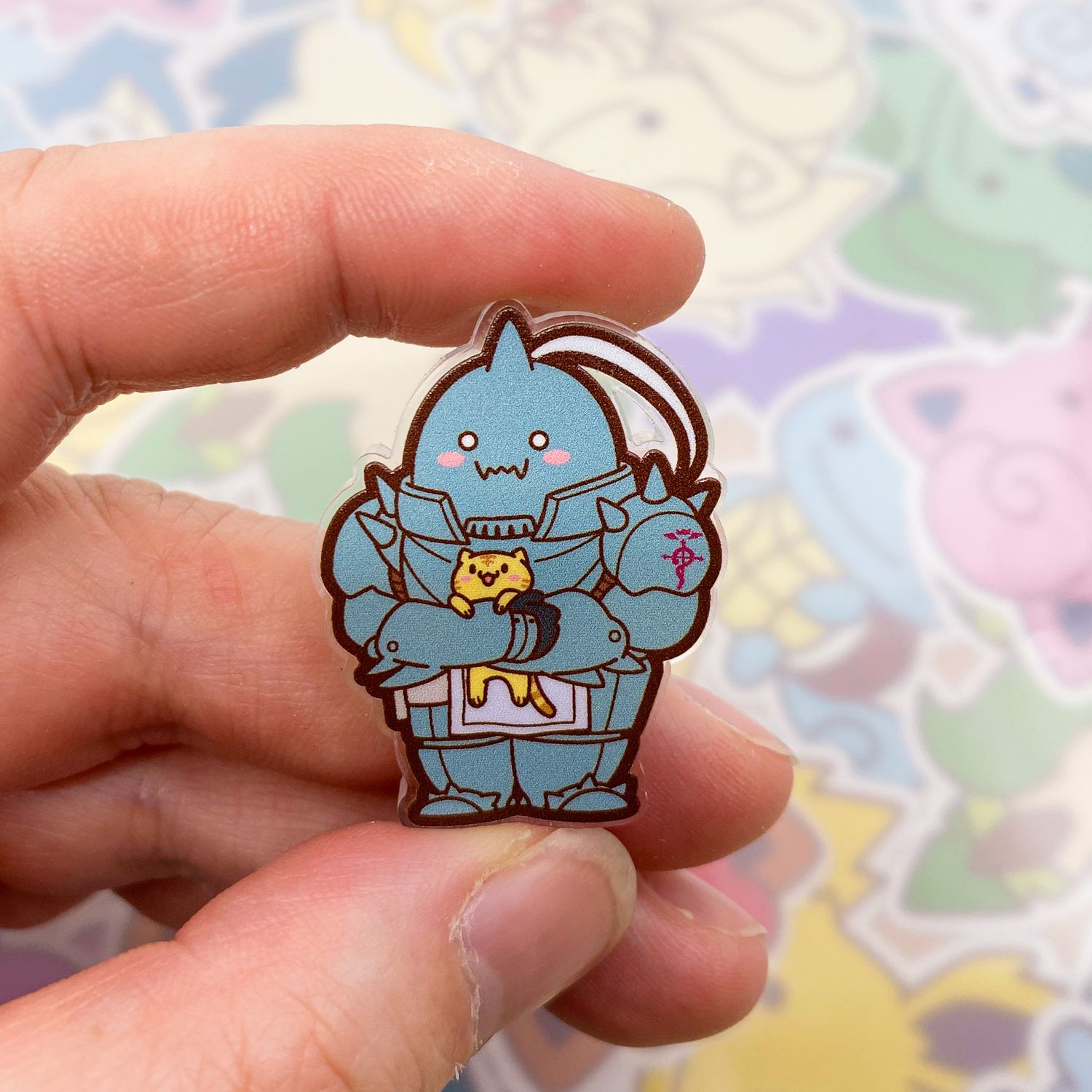 Alphonse Hoodie Acrylic Pin