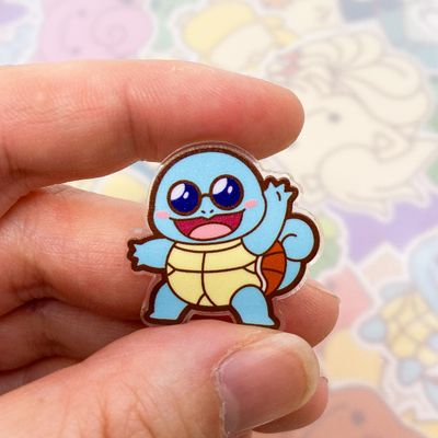 Squirtle Squad 2 Hoodie Acrylic Pin