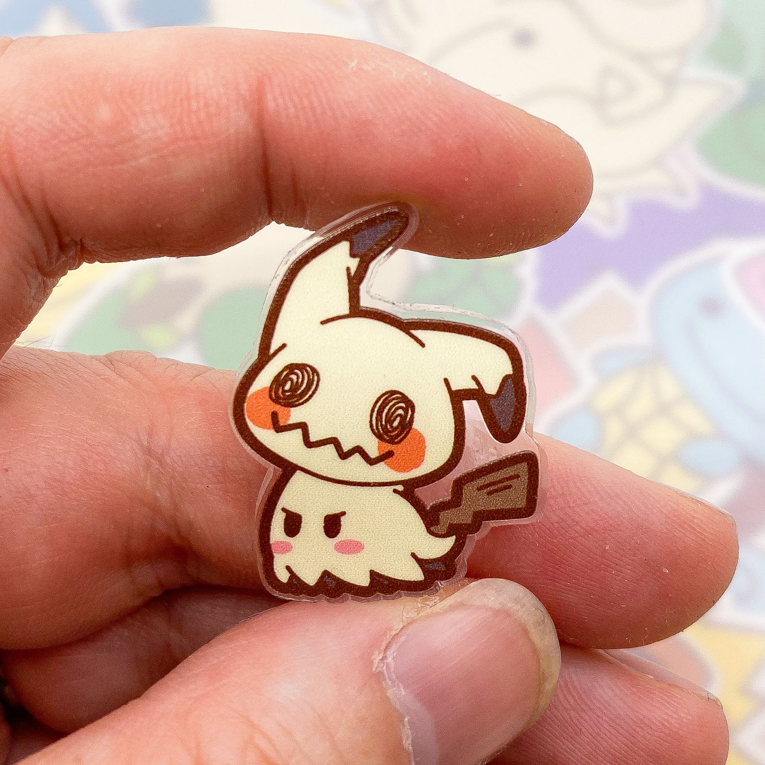 Mimikyu Acrylic Pin