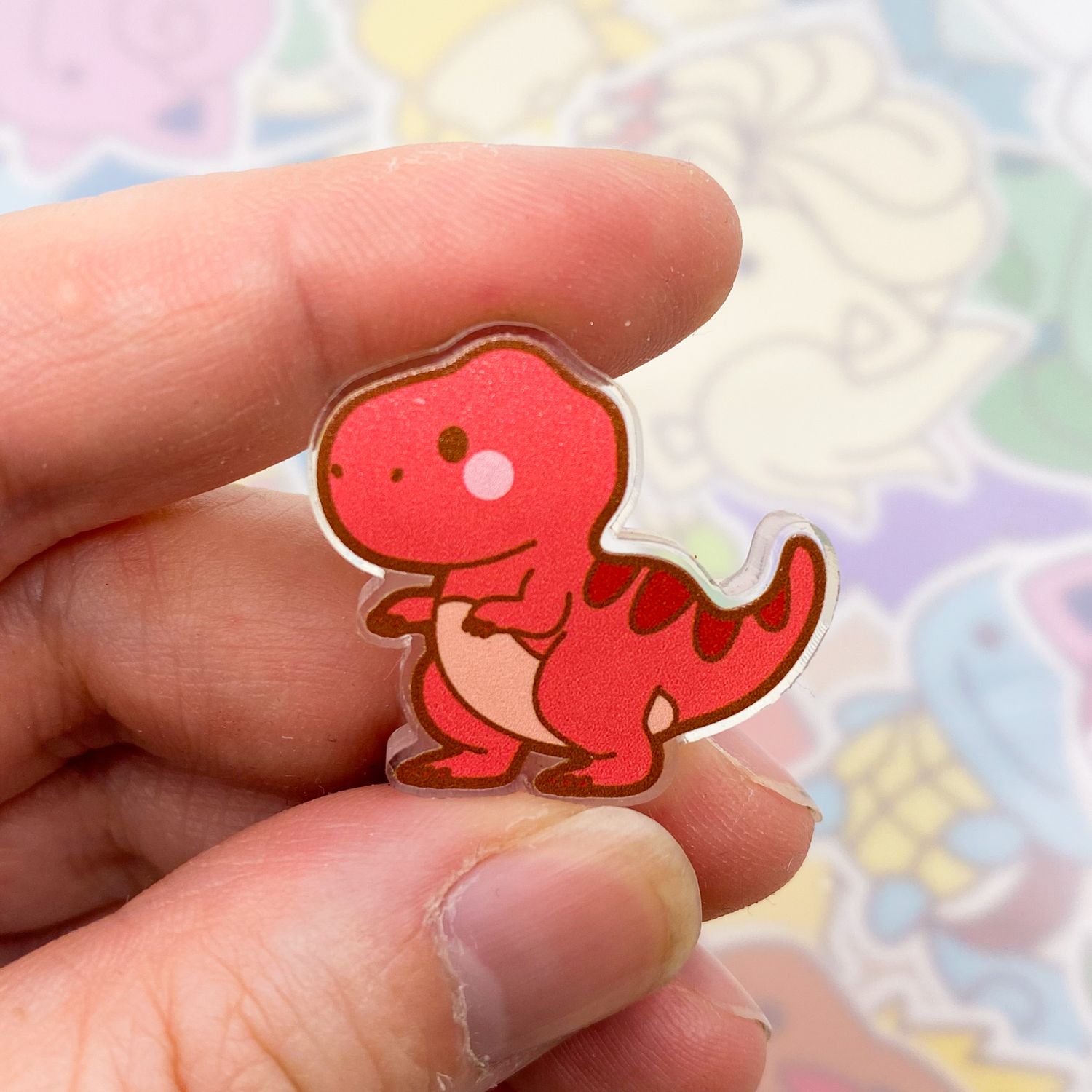 T-Rex Acrylic Pin