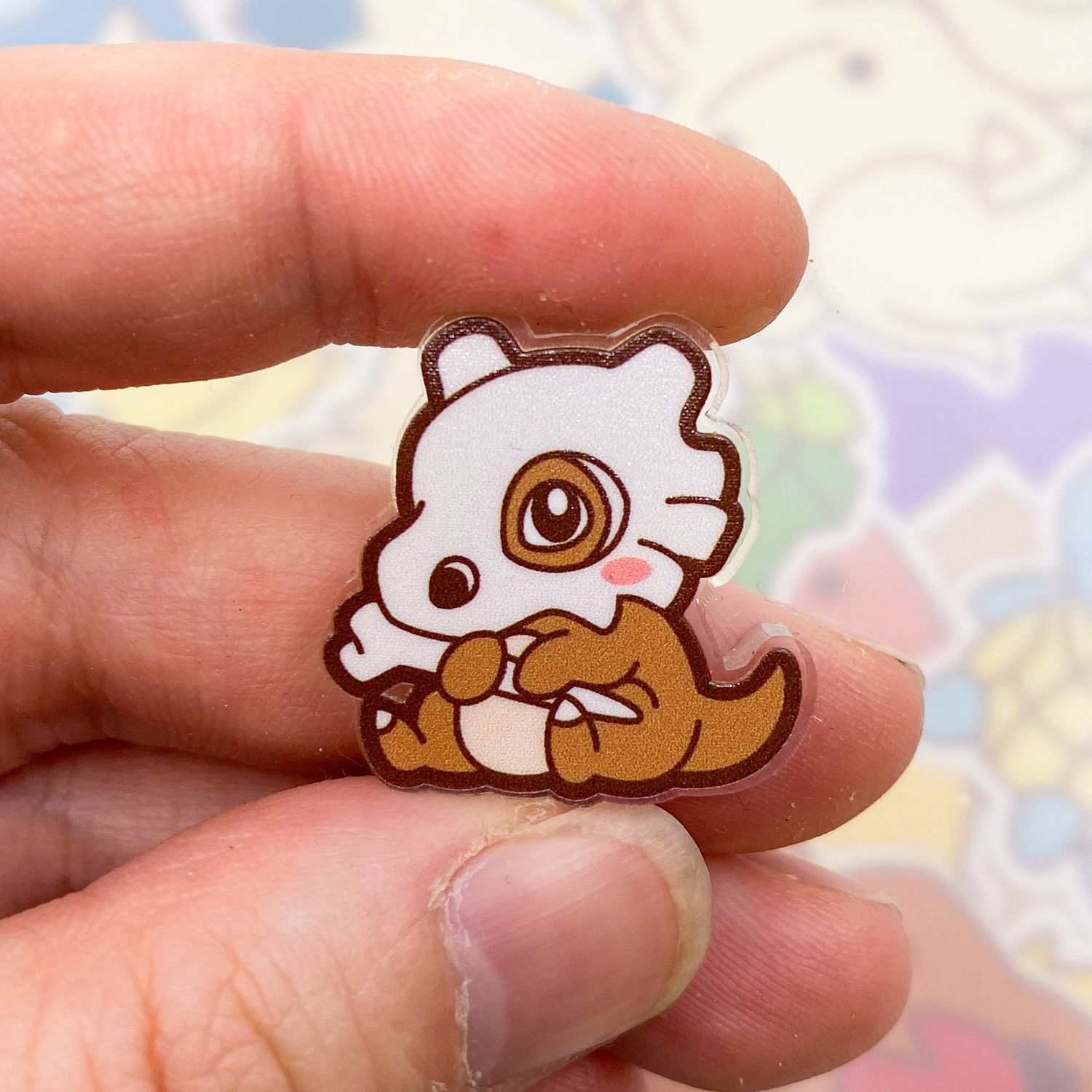 Cubone Acrylic Pin