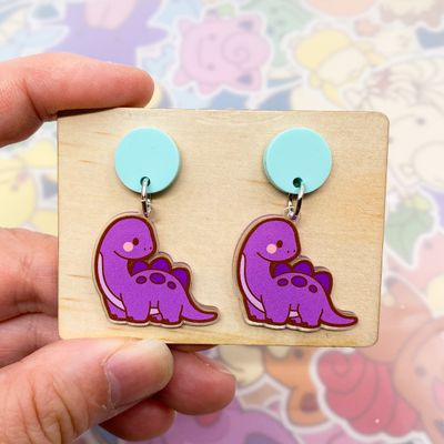 Brontosaurus Earrings