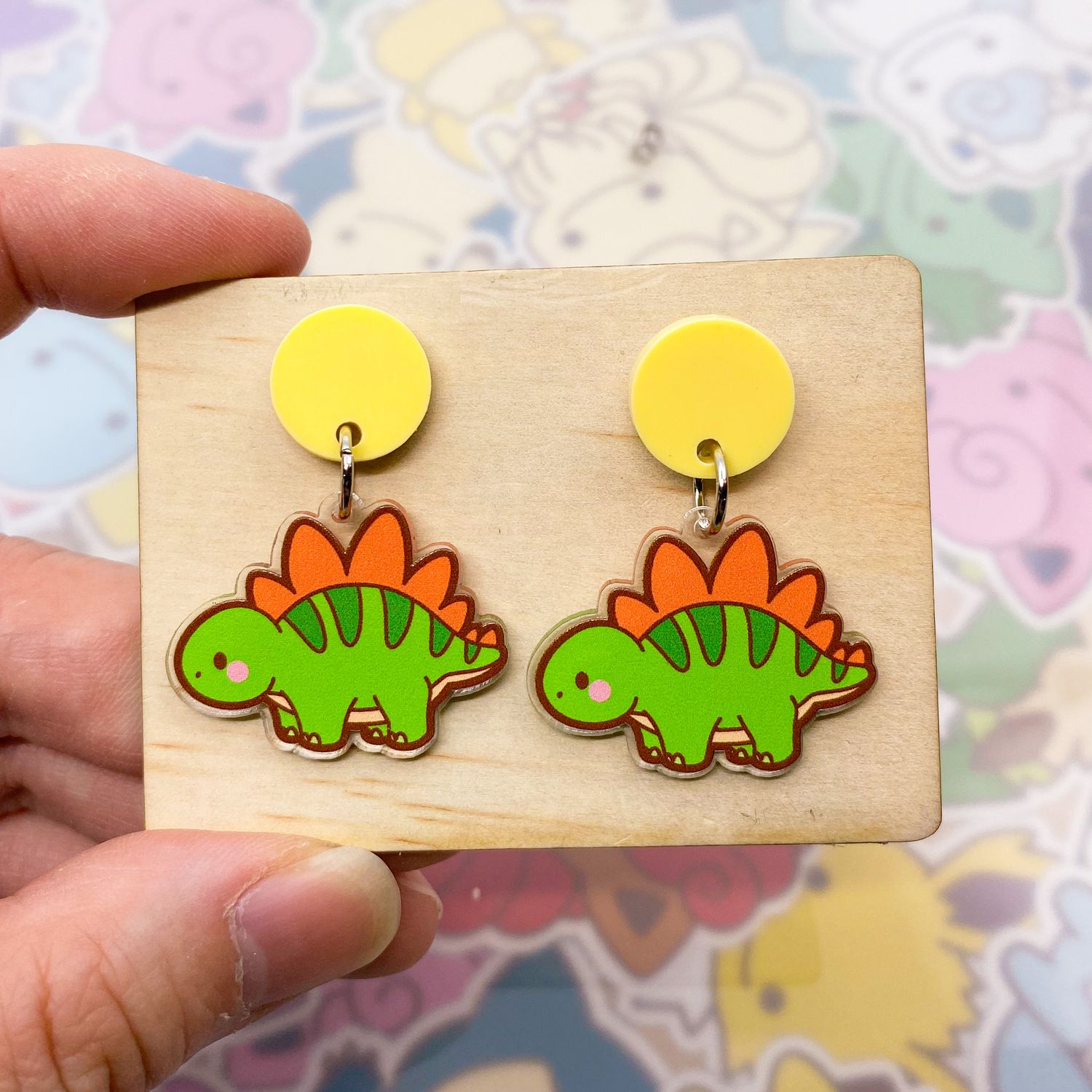 Stegasaurus Earrings