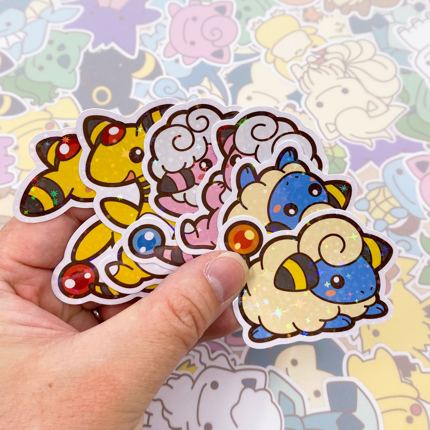 Mareep Evolution Sticker Pack
