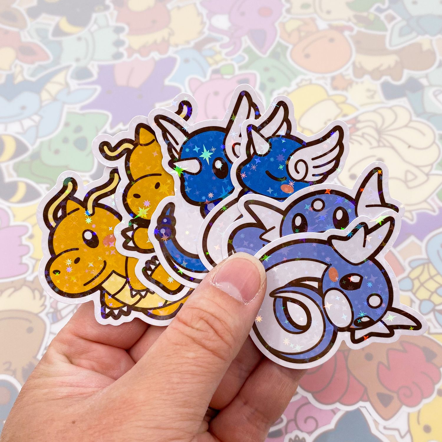 Dratini Dragonair Dragonite Sticker Pack