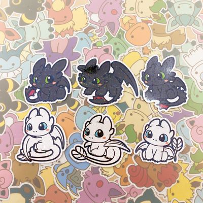 Toothless &amp; Lightfury Sticker Pack