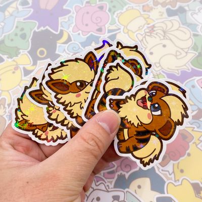 Growlithe &amp; Arcanine Sticker Pack