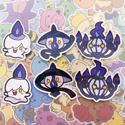 Litwick Evolution Sticker Pack