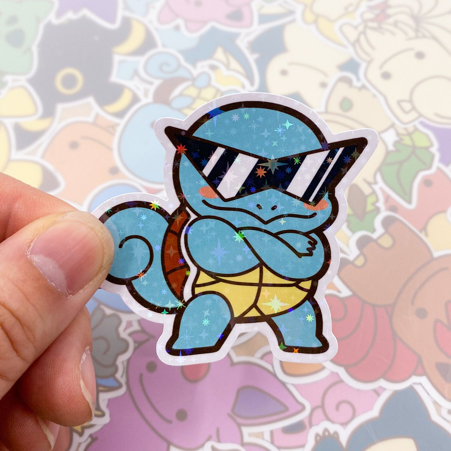 Squirtle Squad Boss Single Sticker