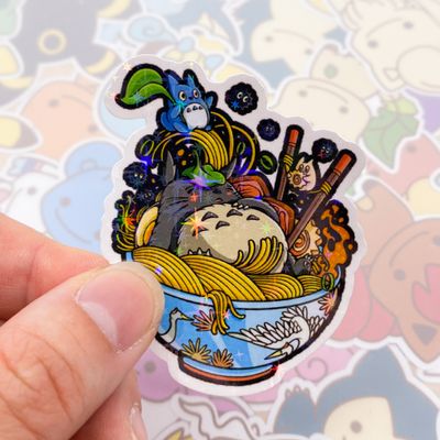Totoro Ramen Single Sticker