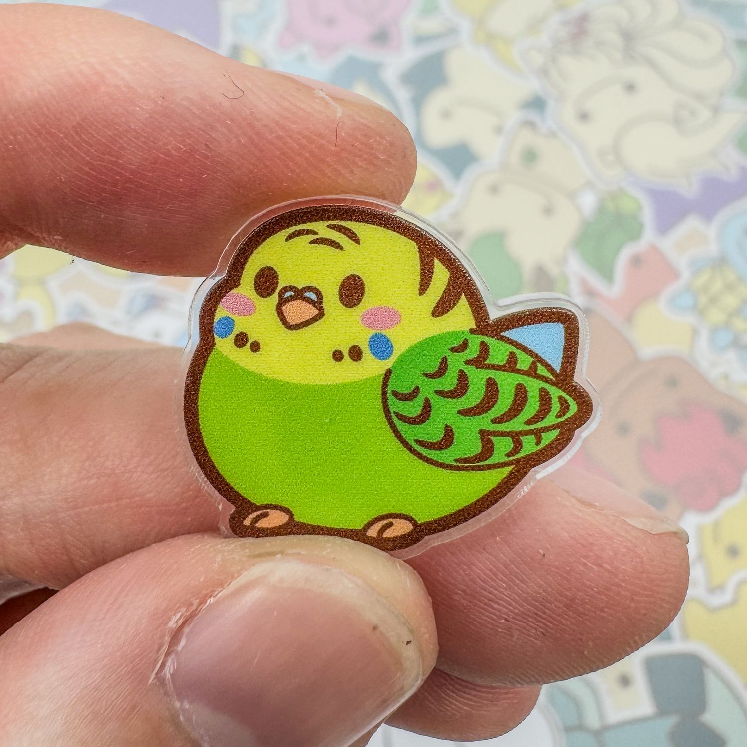 Budgie Green Magnet
