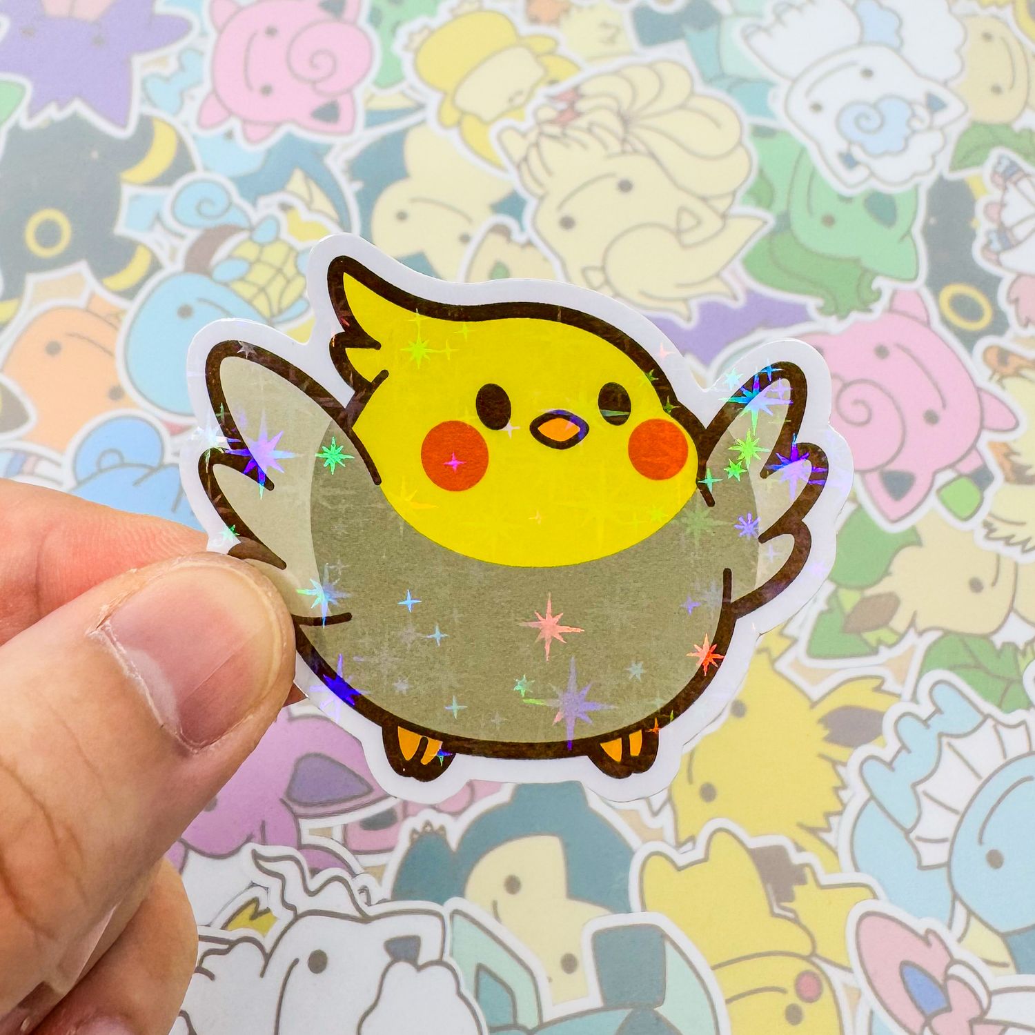 Cockatiel Grey Sticker