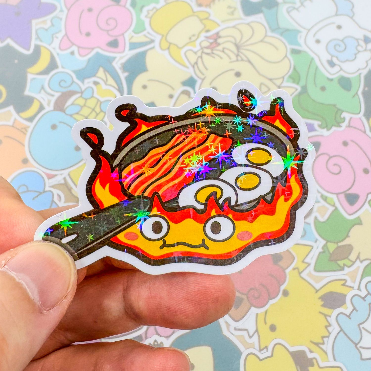 Calcifer B Single Sticker