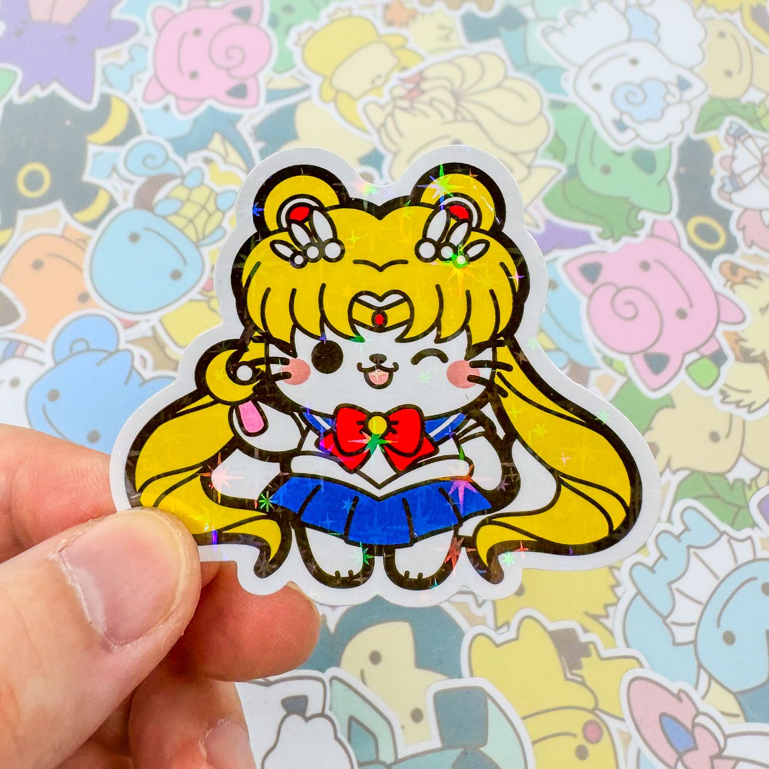 Cat Sailormoon Single Sticker