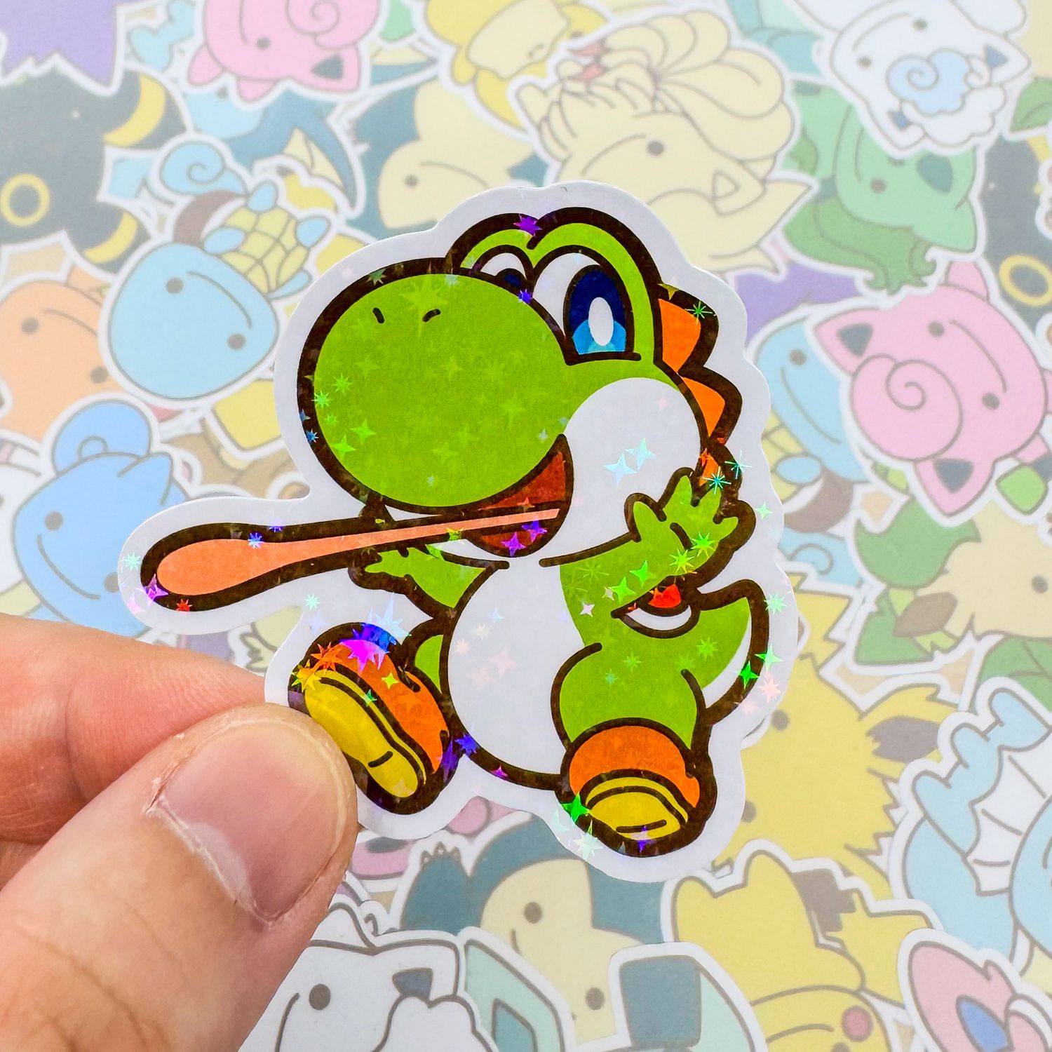 Yoshi B Single Sticker