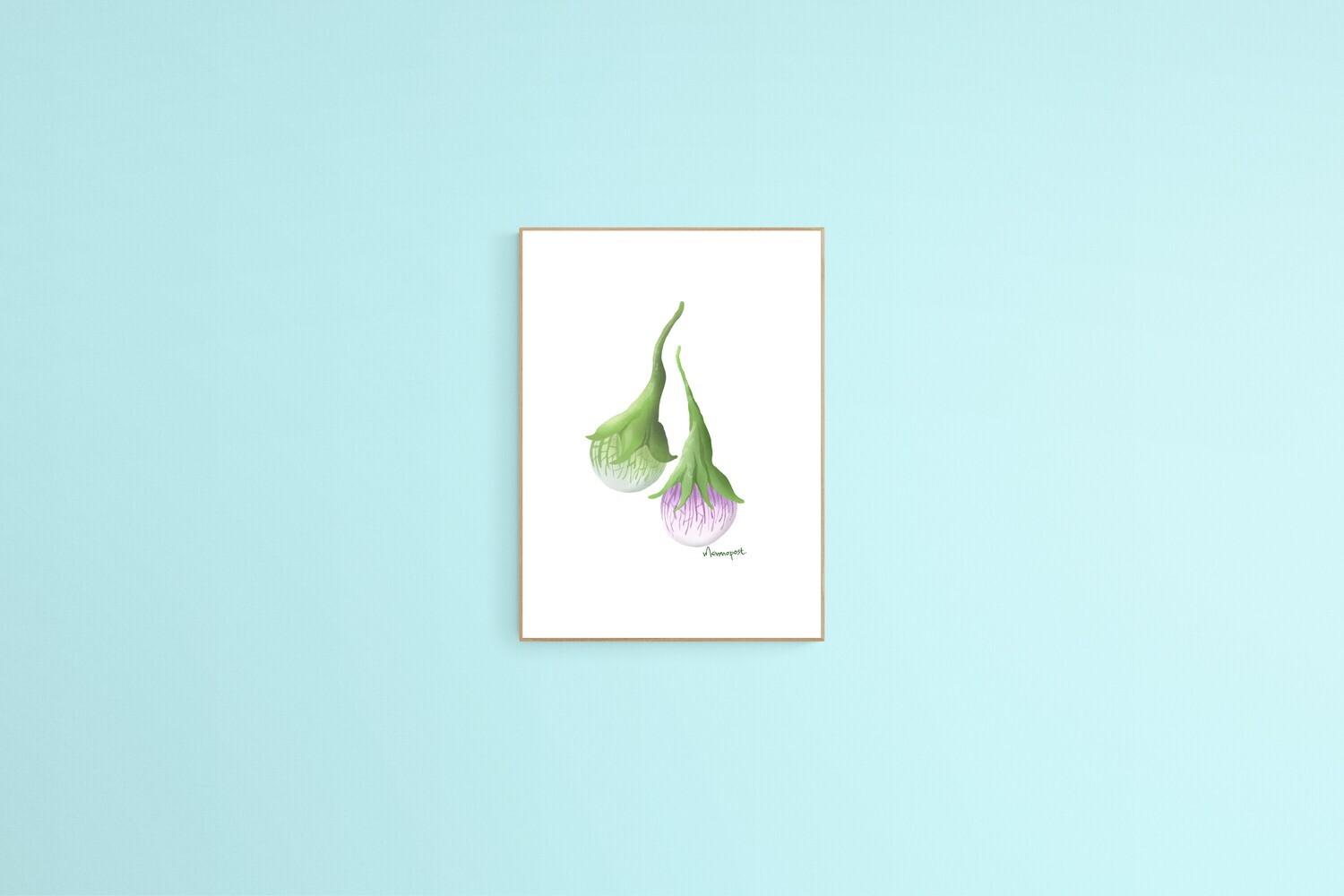 A5 or A4 Giclee print of Thai produce/vegetable series. Great for wall decor or as a gift.