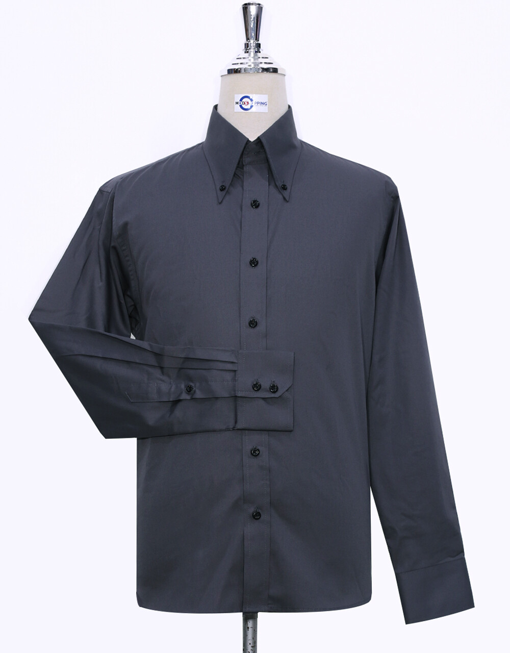 Button-Down Shirt | Charcoal Grey Color Shirt