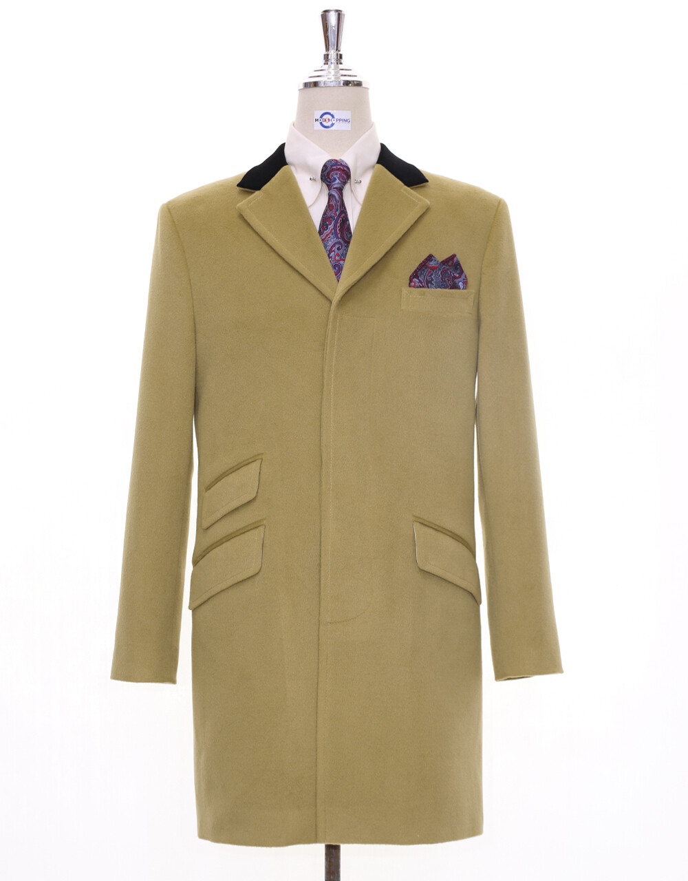 Overcoat Mens| 60s Mod Winter Wool Camel Over Coat