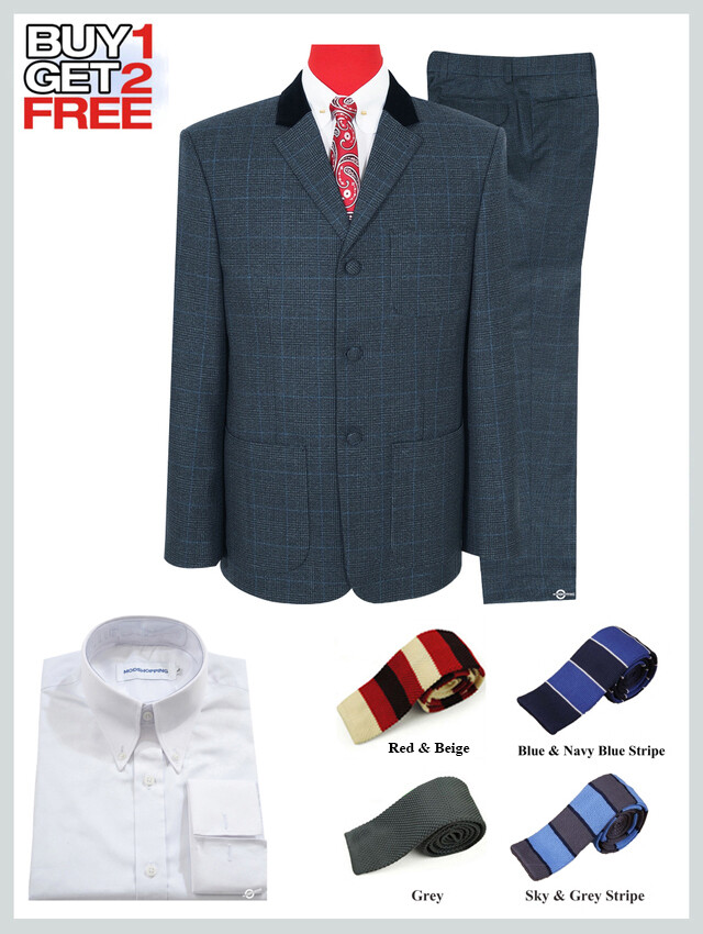 Suit Package | Charcoal Glen Plaid Check Suit.
