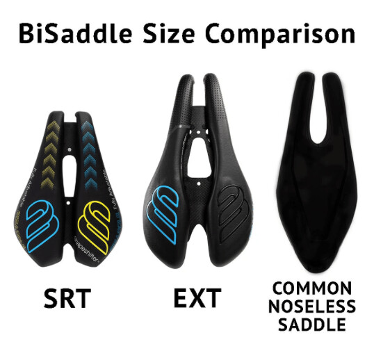 BiSaddle EXT Stealth adjustable seat