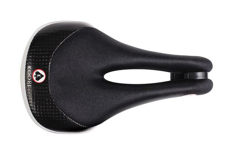 Koobi 232Sprint triathlon saddle - steel or Chromoly rails