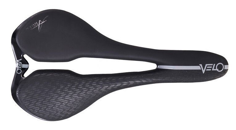 Velo Angel Ride 143 saddle - black titanium