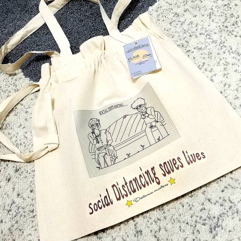 Social Distancing Totebag