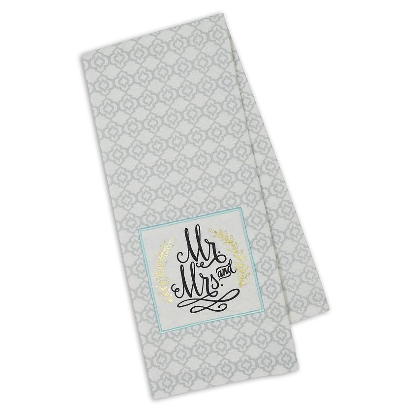 Mr and Mrs Embellished Towel Mr and Mrs Embellished Towel
