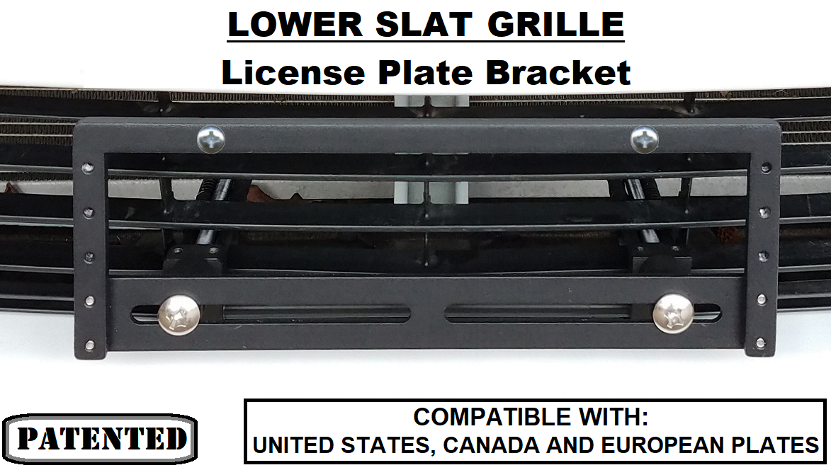 True No drill License Plate Bracket Holder Mount Store Sly Brackets