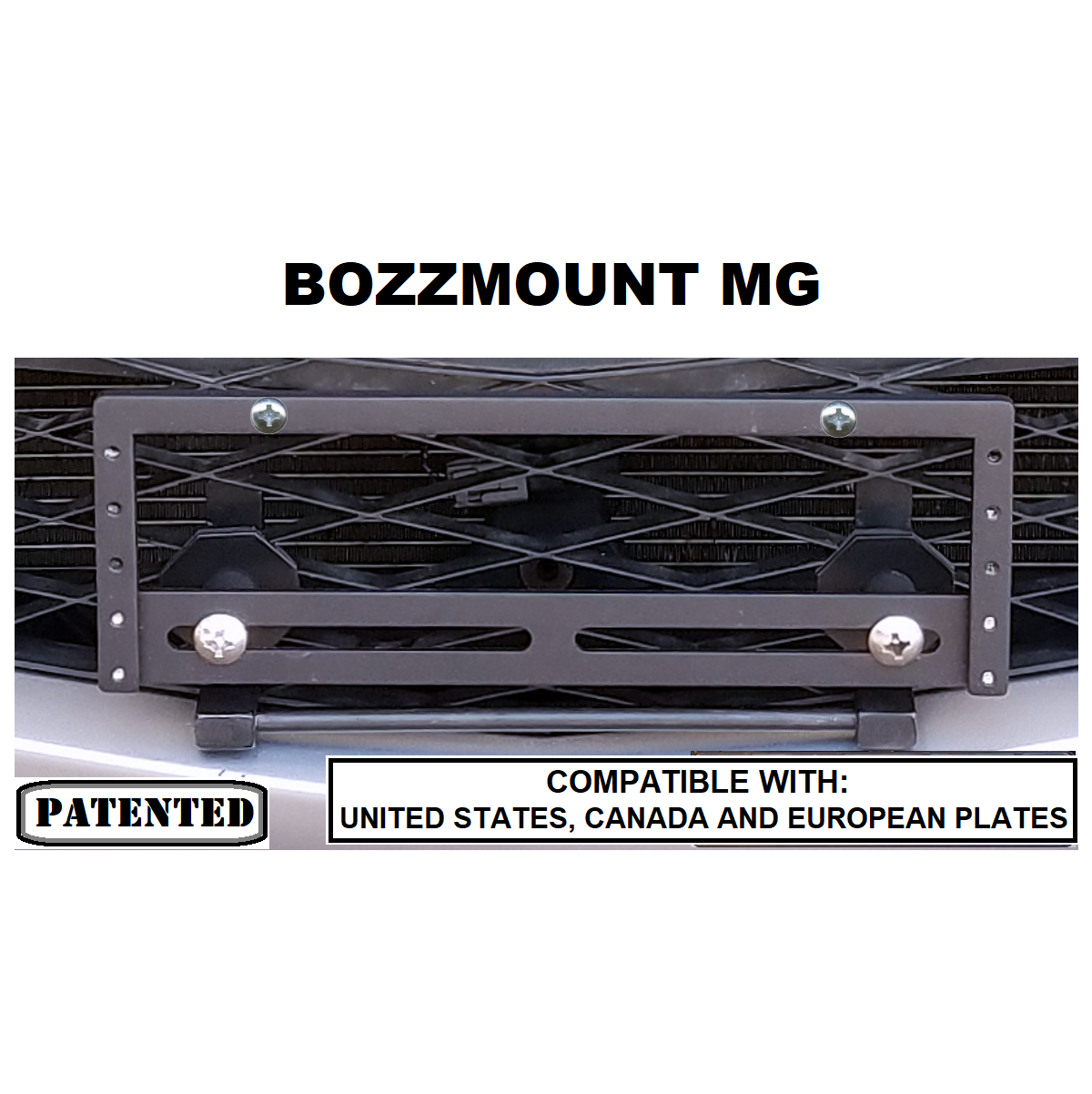 Sly Bracket for Volkswagen Golf with mesh-style lower grille.