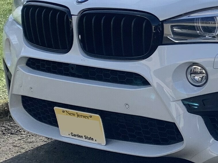 Sly Bracket for BMW models with mesh-style grille.