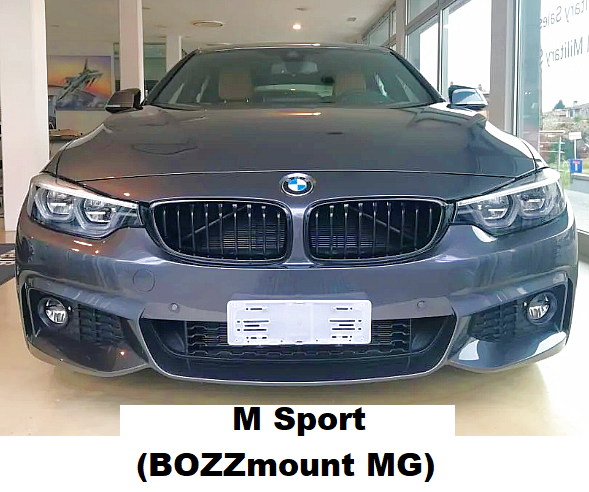 Sly Bracket for BMW models with mesh-style grille.