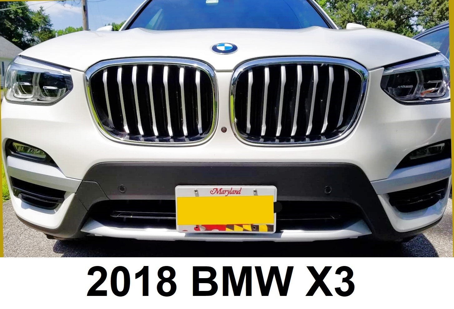 SLY BRACKET FITS BMW MODELS WITH HORIZONTAL OR VERTICAL SLATS LOWER GRILLE